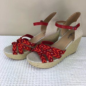 NEW! LUCKY BRAND 'MAHIMA"' platform wedge sandal SZ 8